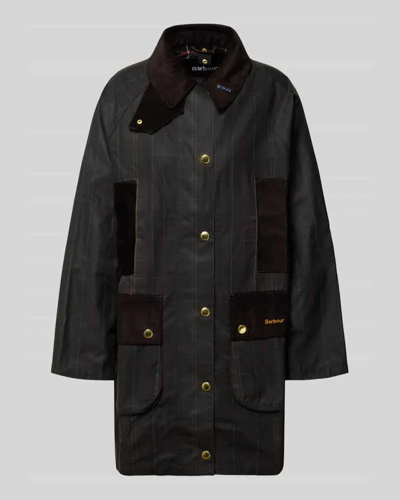Barbour Regular Fit Funktionsjacke aus reiner gewachster Baumwolle Oliv