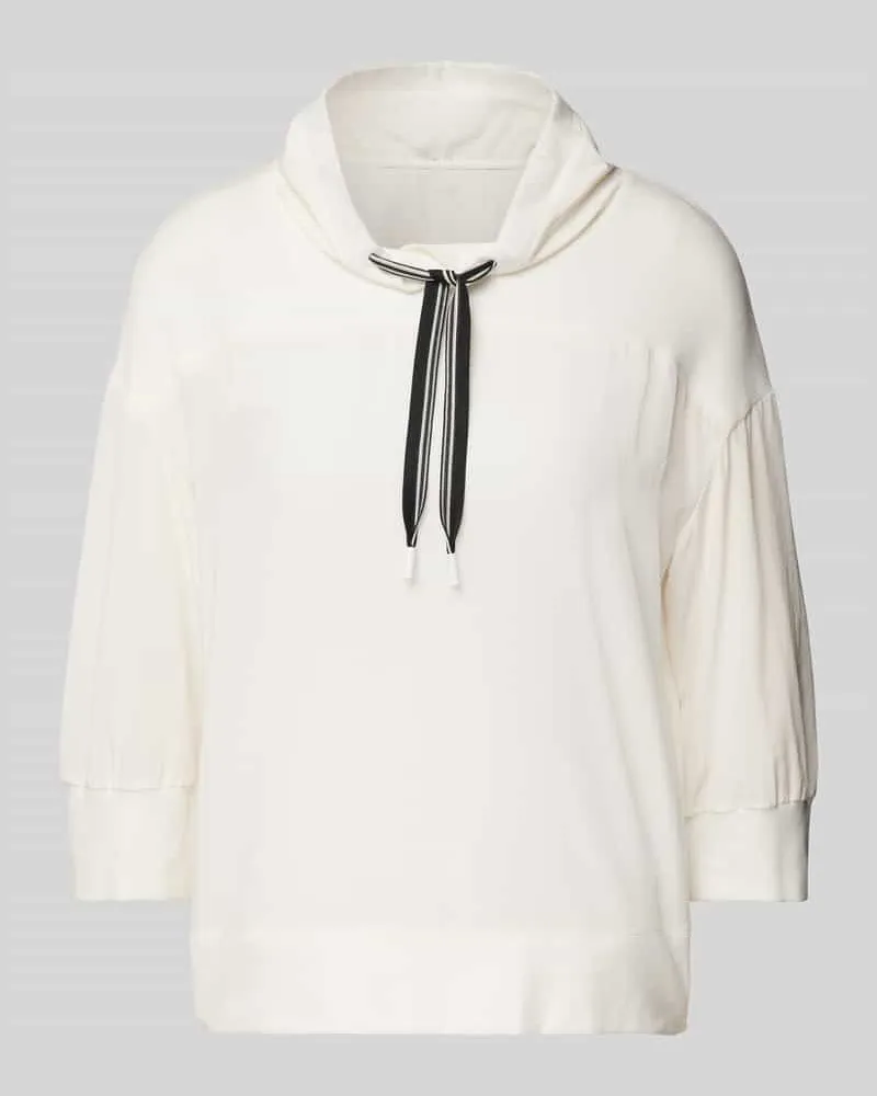 Marc Cain Regular Fit Langarmshirt aus reiner Viskose Modell 'SPORTS Offwhite