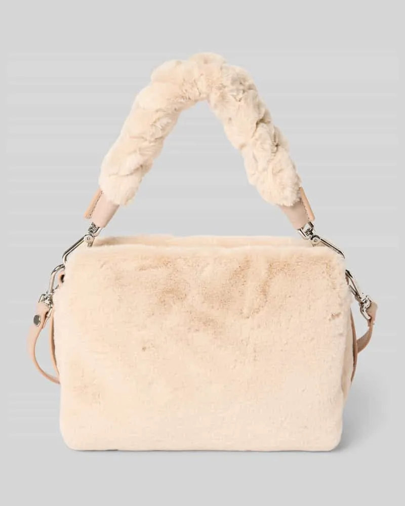 Coccinelle Handtasche mit Kunstfellbesatz Modell 'BOHEME Sand