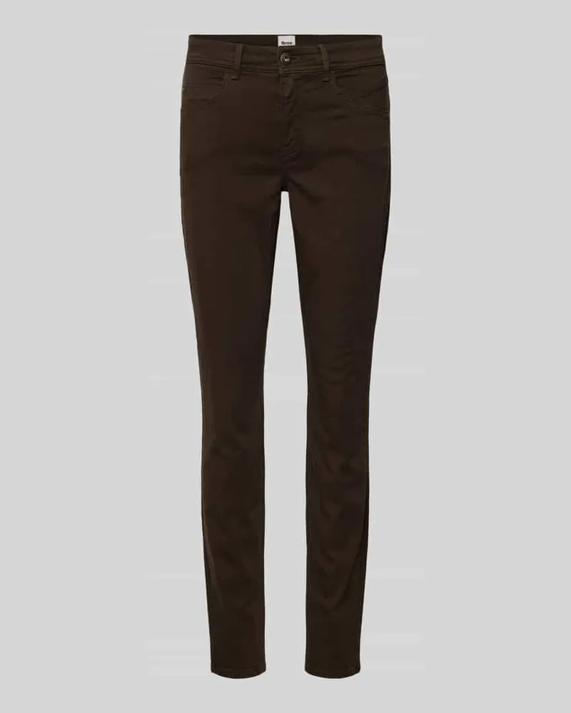 Brax Skinny Fit Jeans mit 5-Pocket-Design Modell 'SHAKIRA Dunkelbraun