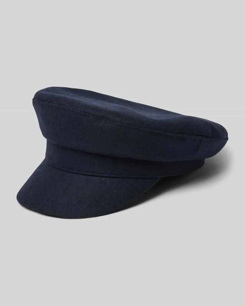 Max Mara Mütze aus Woll-Mix Marine