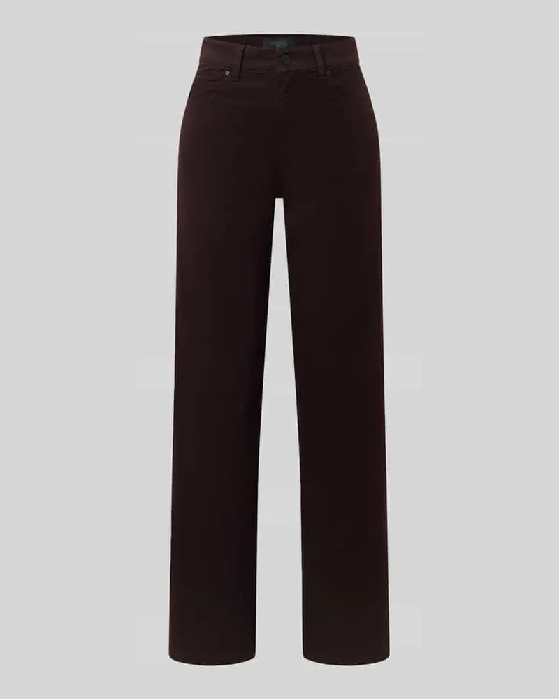 ANGELS  Regular Fit Hose mit High Waist Modell 'LARA Bordeaux