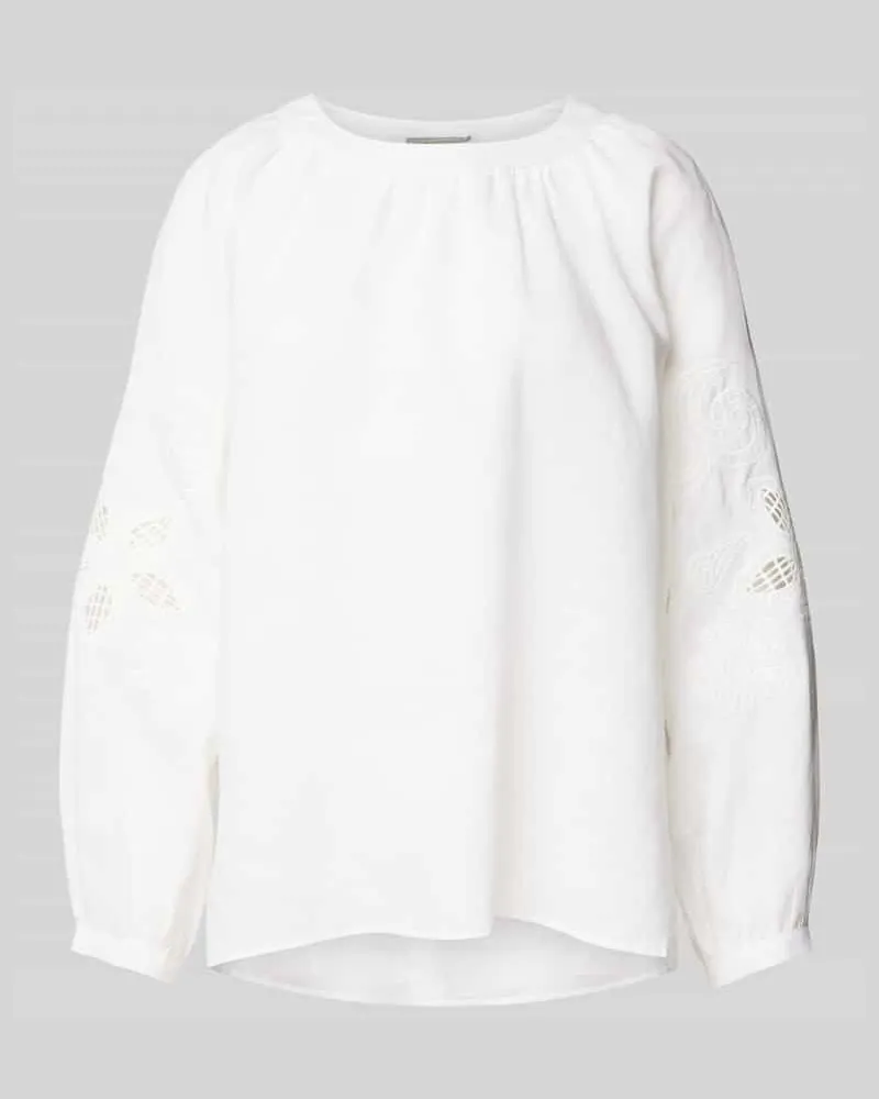 (THE MERCER) N.Y. Regular Fit Leinenbluse aus reinem Leinen Weiss