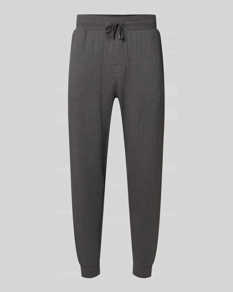 HUGO BOSS Relaxed Fit Sweatpants aus Baumwoll-Mix Modell 'HERITAGE Anthrazit
