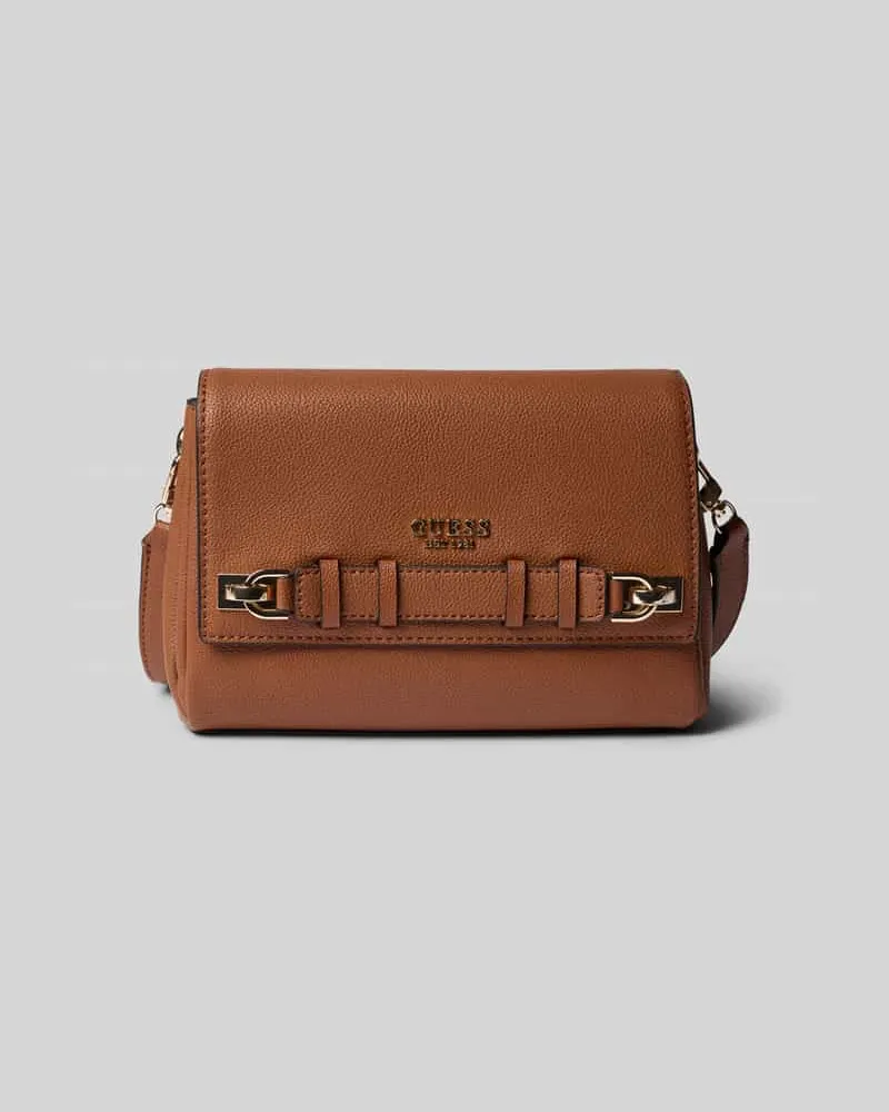 Guess Umhängetasche mit Label-Detail Modell 'GREGORIA Cognac