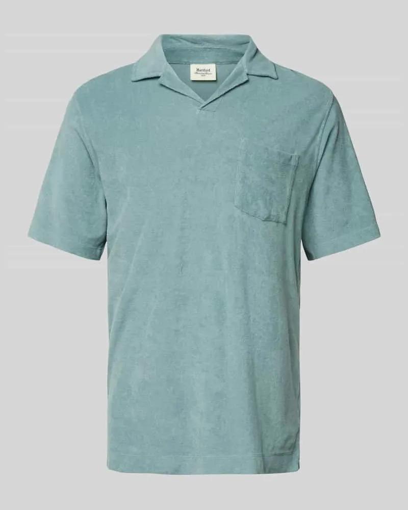Hartford Regular Fit Poloshirt mit Brusttasche Oliv