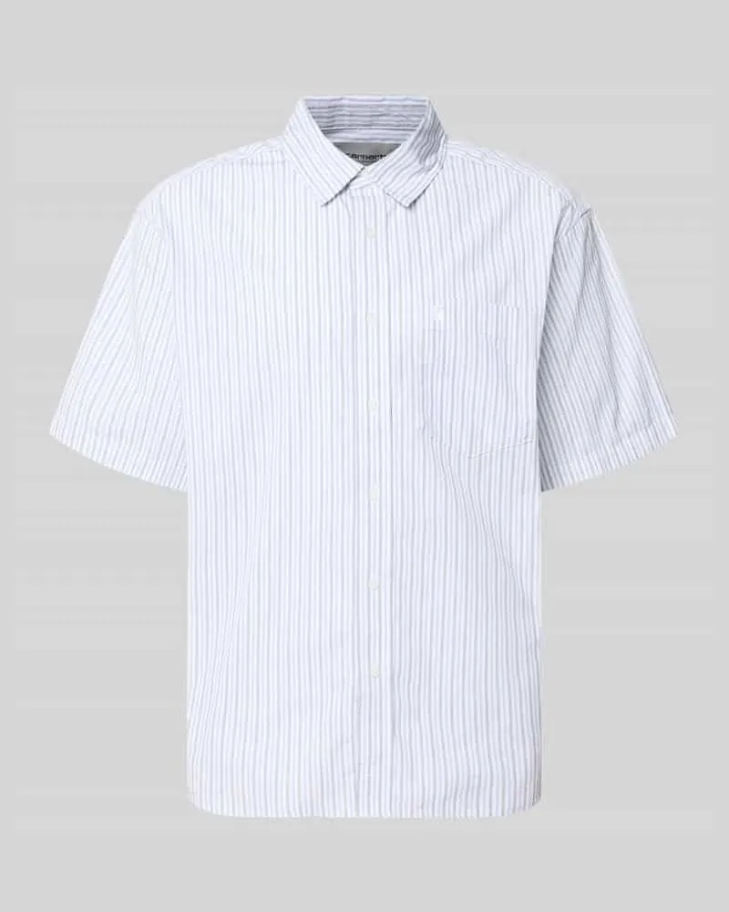 Carhartt WIP Regular Fit Freizeithemd mit Kentkragen Modell 'Keene Weiss