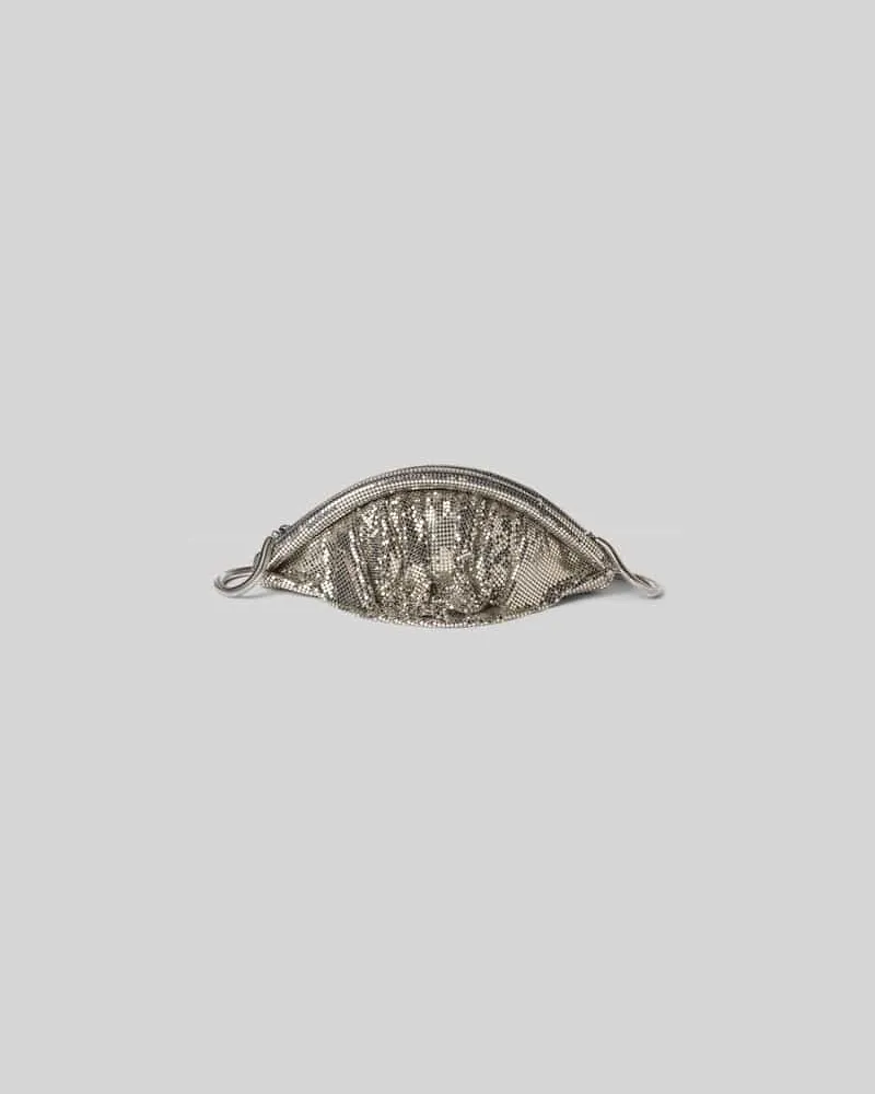 Paco Rabanne Clutch in Ketten-Optik Silber