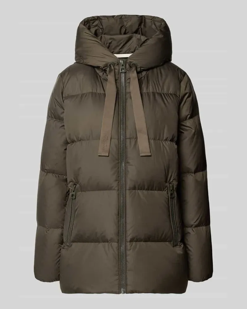 Marc O'Polo Regular Fit Daunenjacke mit Kapuzenkragen Hellbraun