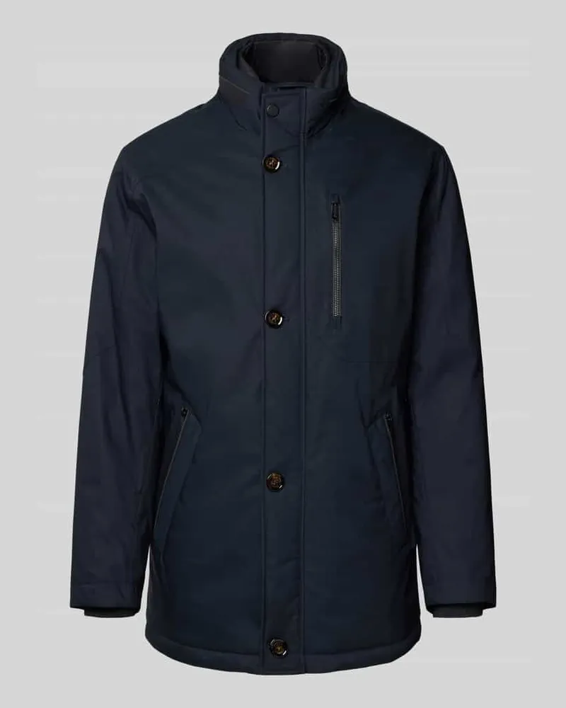 Bugatti Regular Fit Jacke mit gefüttertem Stehkragen Modell 'City Marine