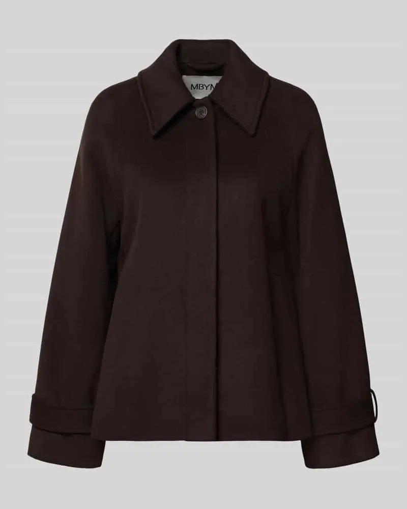 mbyM Jacke aus Woll-Mix mit Kentkragen Modell 'Tary Dunkelbraun