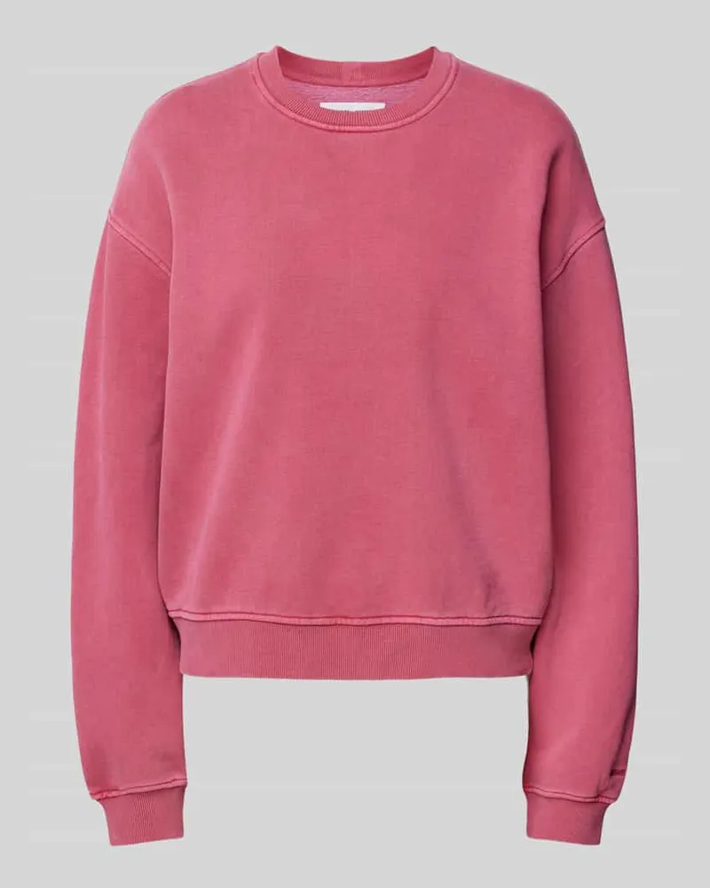 Samsøe & Samsøe Oversized Sweatshirt mit gerippten Abschlüssen Modell 'SAVA Rose