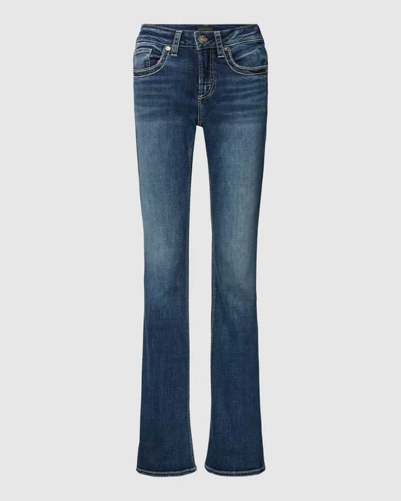 Silver Jeans Bootcut Jeans im 5-Pocket-Design Modell 'Suki Dunkelblau