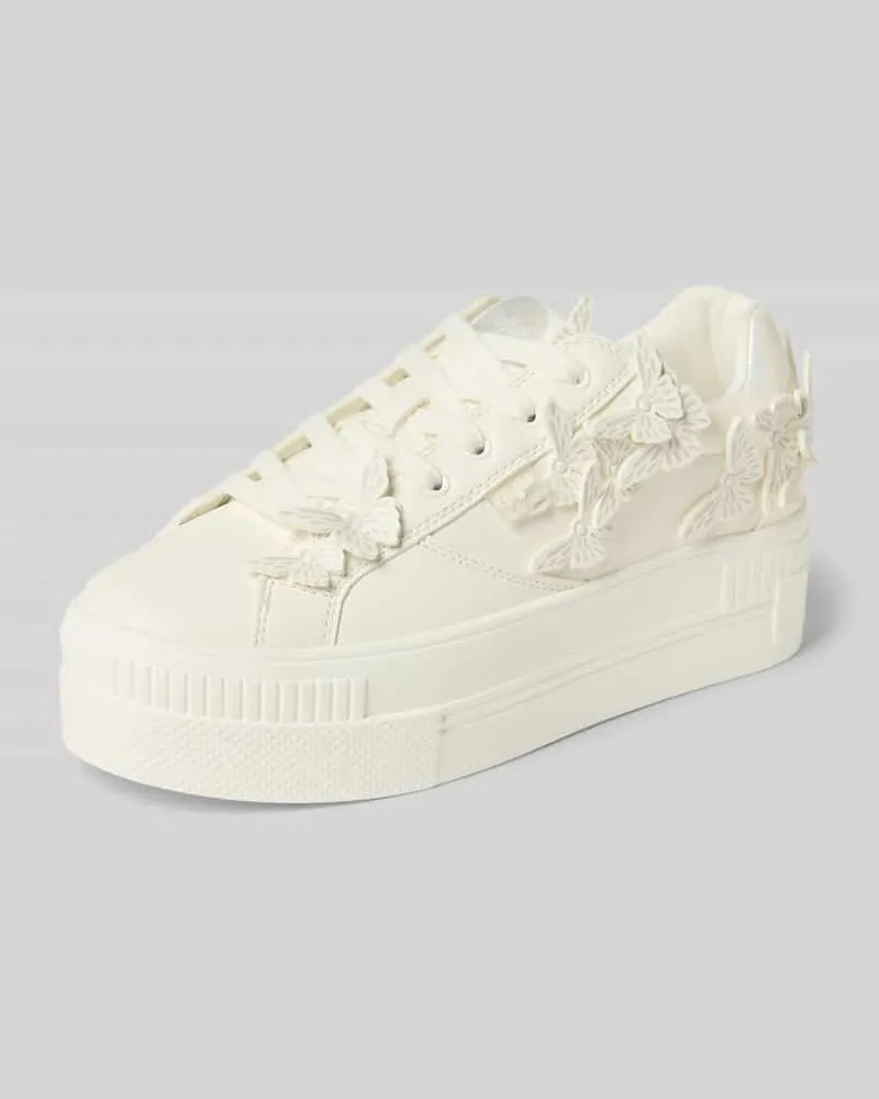 Buffalo Sneaker mit Plateausohle Modell 'PAIRED BUTTERFLY Weiss