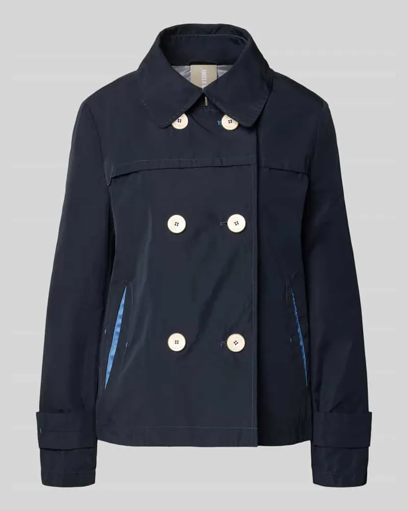 AMBER & JUNE Jacke mit Ärmelriegeln Marine