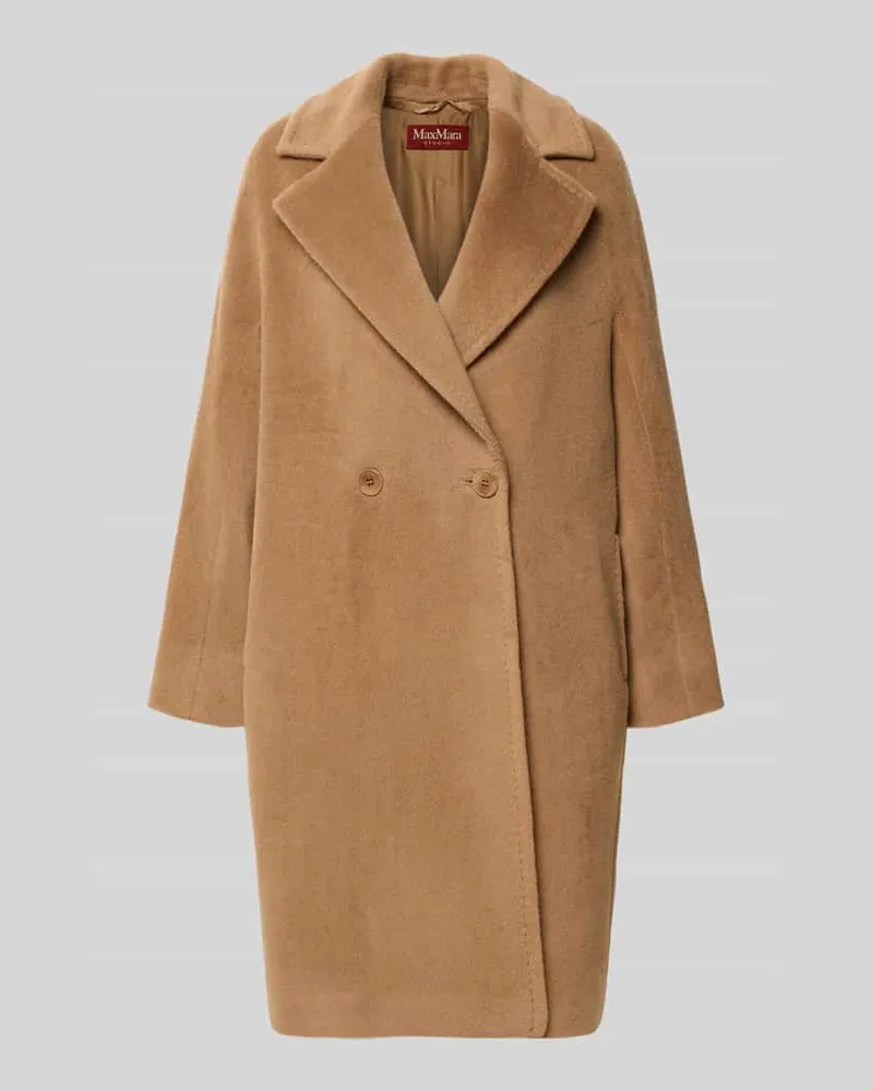 Max Mara Regular Fit Wollmantel aus Alpaka-Mix Modell 'TOKIO Camel