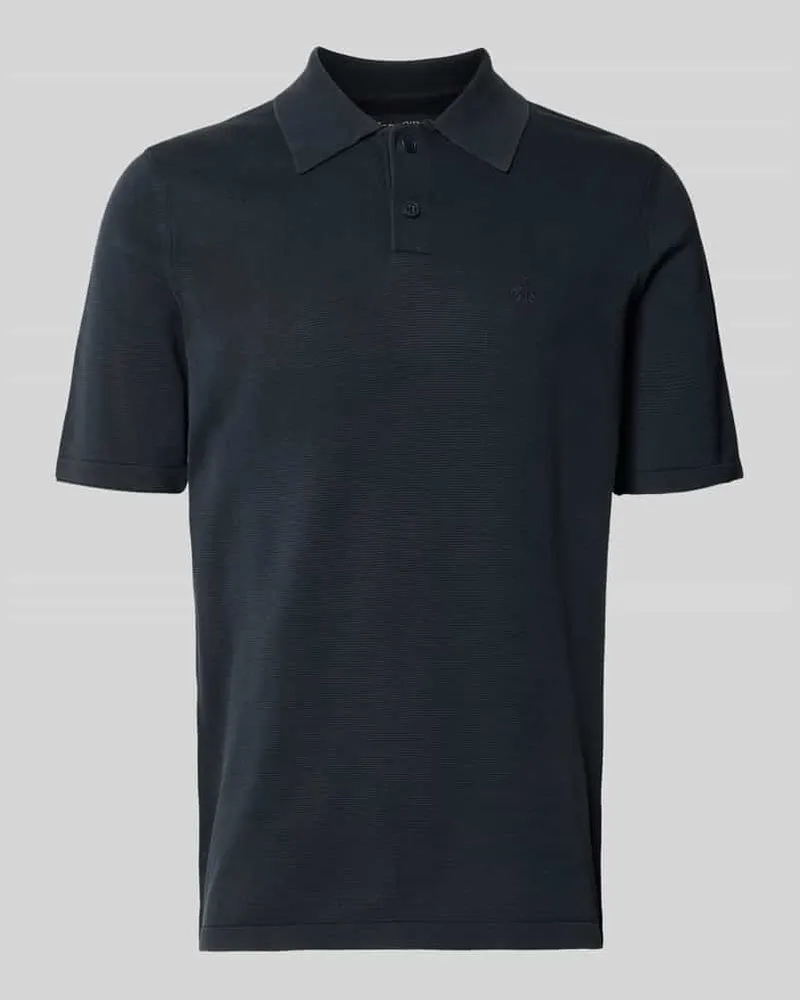 Marc O'Polo Regular Fit Poloshirt aus reiner Baumwolle Marine