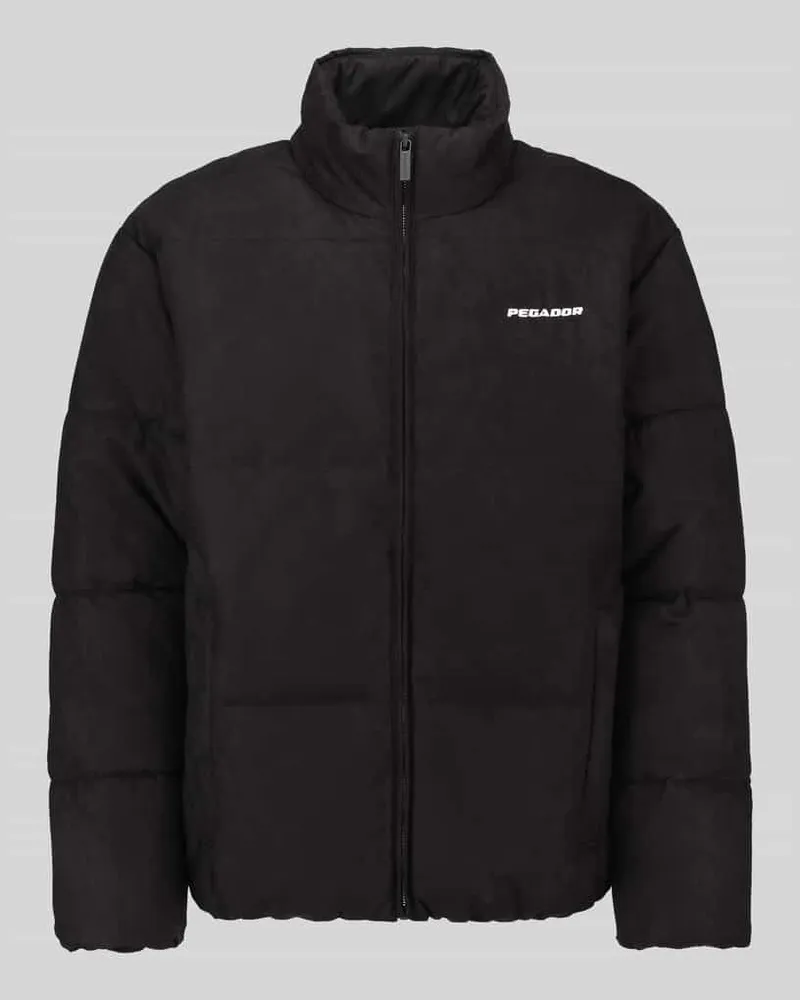 PEGADOR Pufferjacke mit Logo-Schriftzug Modell 'SIDAN Black
