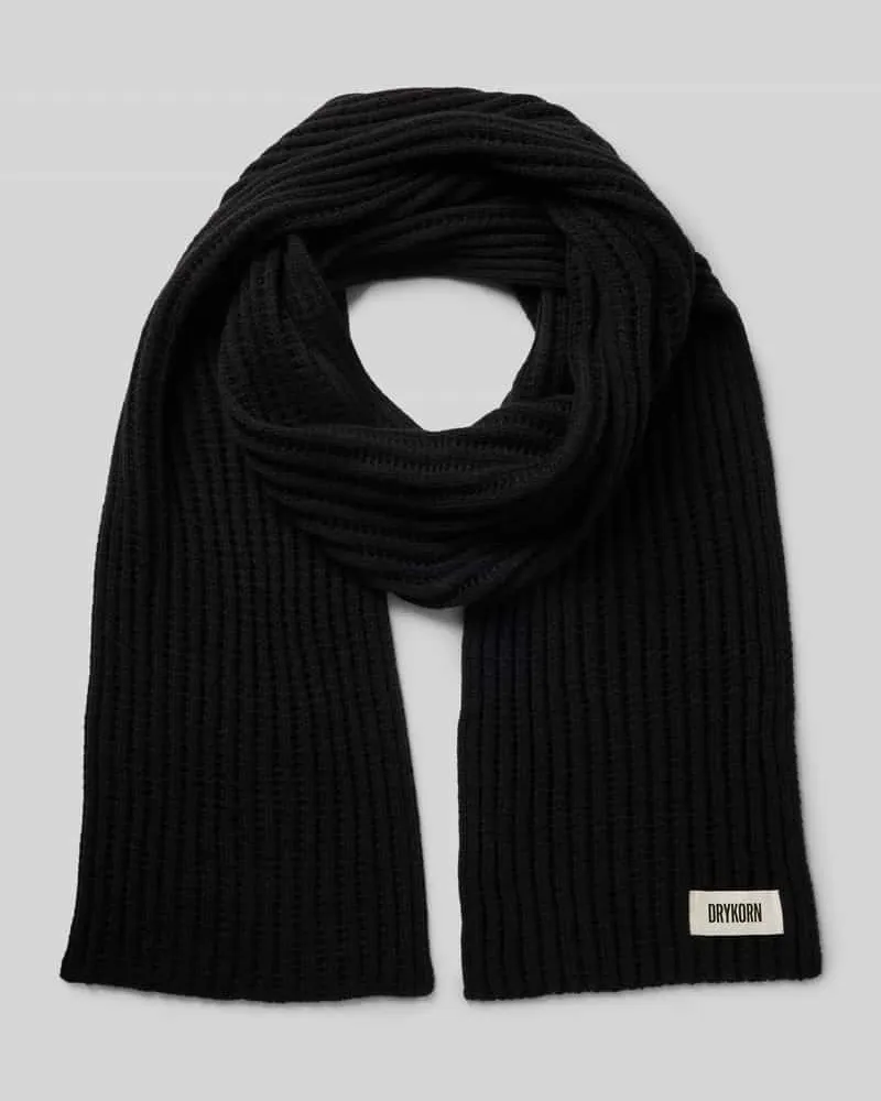Drykorn Schal mit Label-Detail Modell 'NUMAS Black