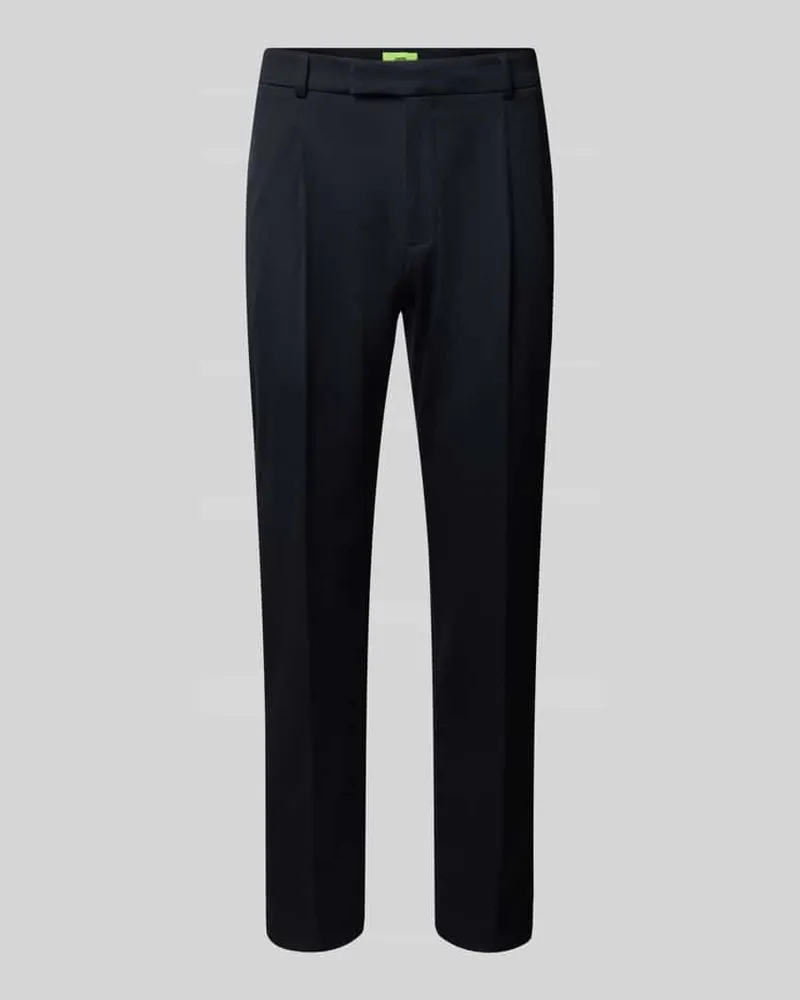 cinque Stoffhose mit Bundfalten Modell 'Slato Dunkelblau