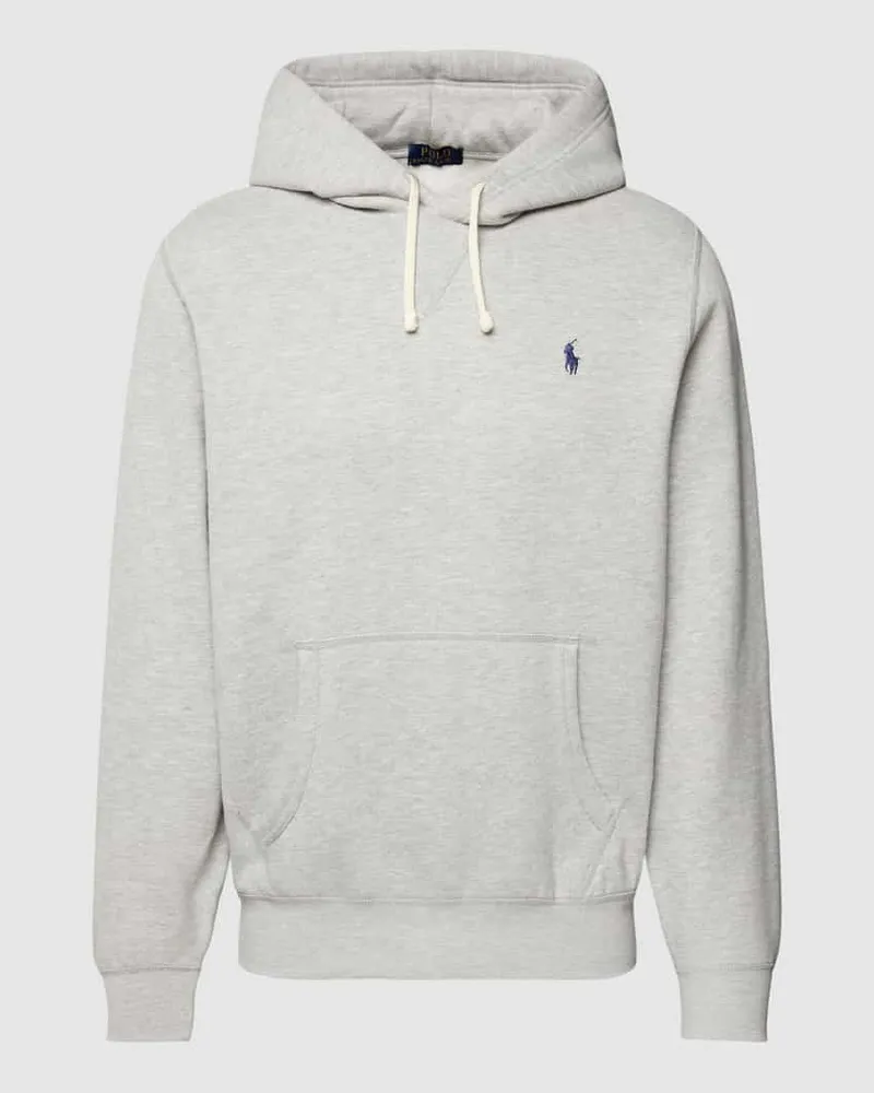 Ralph Lauren Hoodie mit Logo-Patch Hellgrau