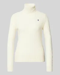 Ralph Lauren Rollkragenpullover aus Lammwolle-Kaschmir-Mix Ecru