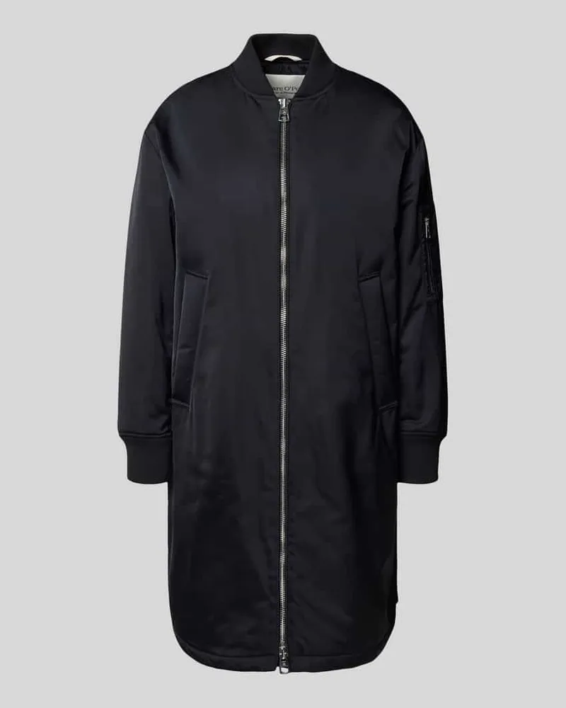 Marc O'Polo Comfort Fit Mantel im Bomber-Style Marine
