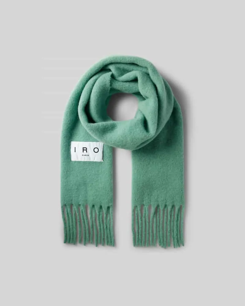 IRO Wollschal aus Alapaka-Mix Gruen