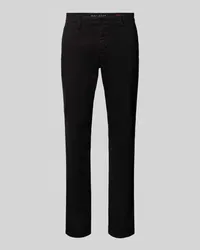 MAC Jeans Straight Leg Jeans mit Label-Applikation Modell 'Lennox Black