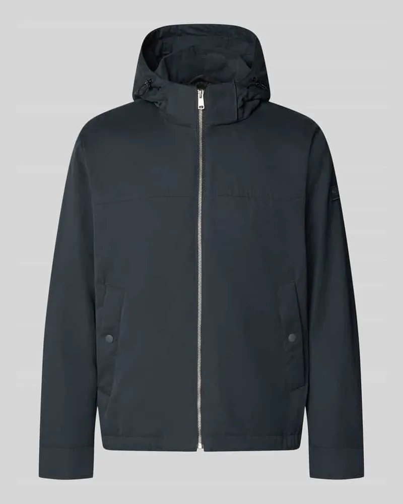 Marc O'Polo Regular Fit Blouson mit Baumwoll-Abteil Dunkelblau