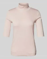 Marc Cain T-Shirt mit Stehkragen Rosa