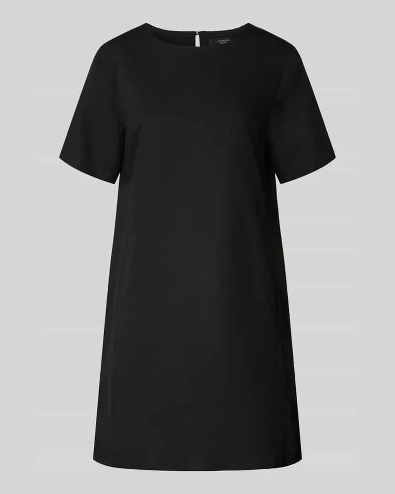 Max Mara Mini-Leinenkleid aus Baumwoll-Leinen-Mix Modell 'ALOA Black
