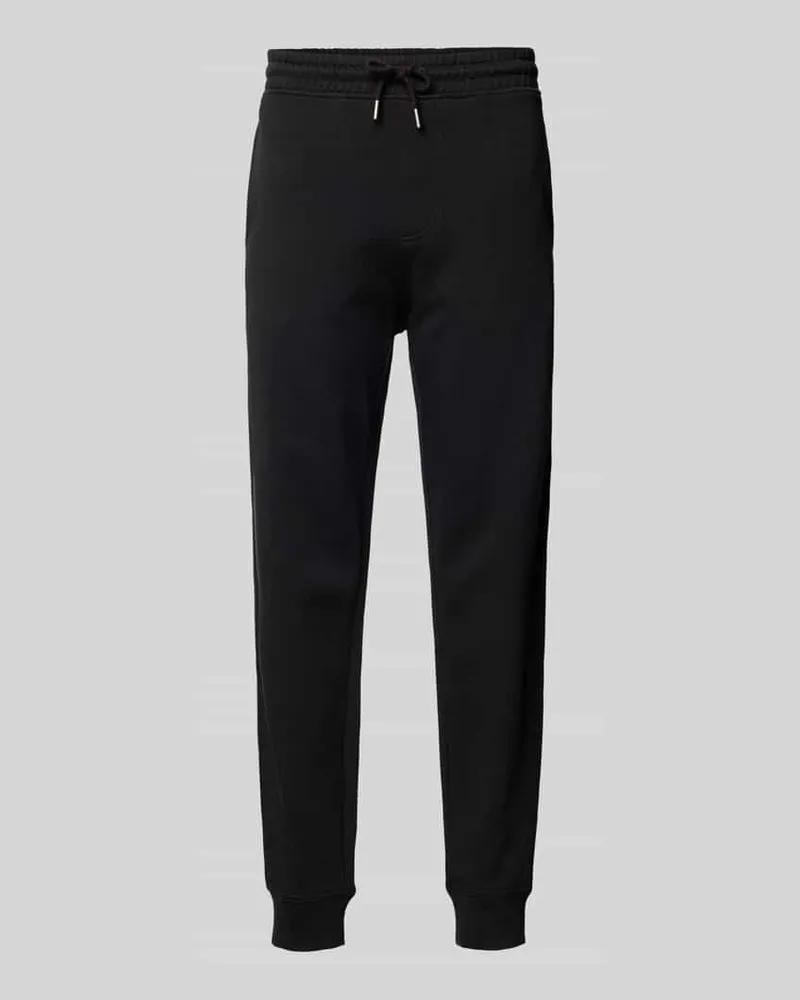 HUGO BOSS Regular Fit Sweatpants mit Tunnelzug Modell 'SeChup Black
