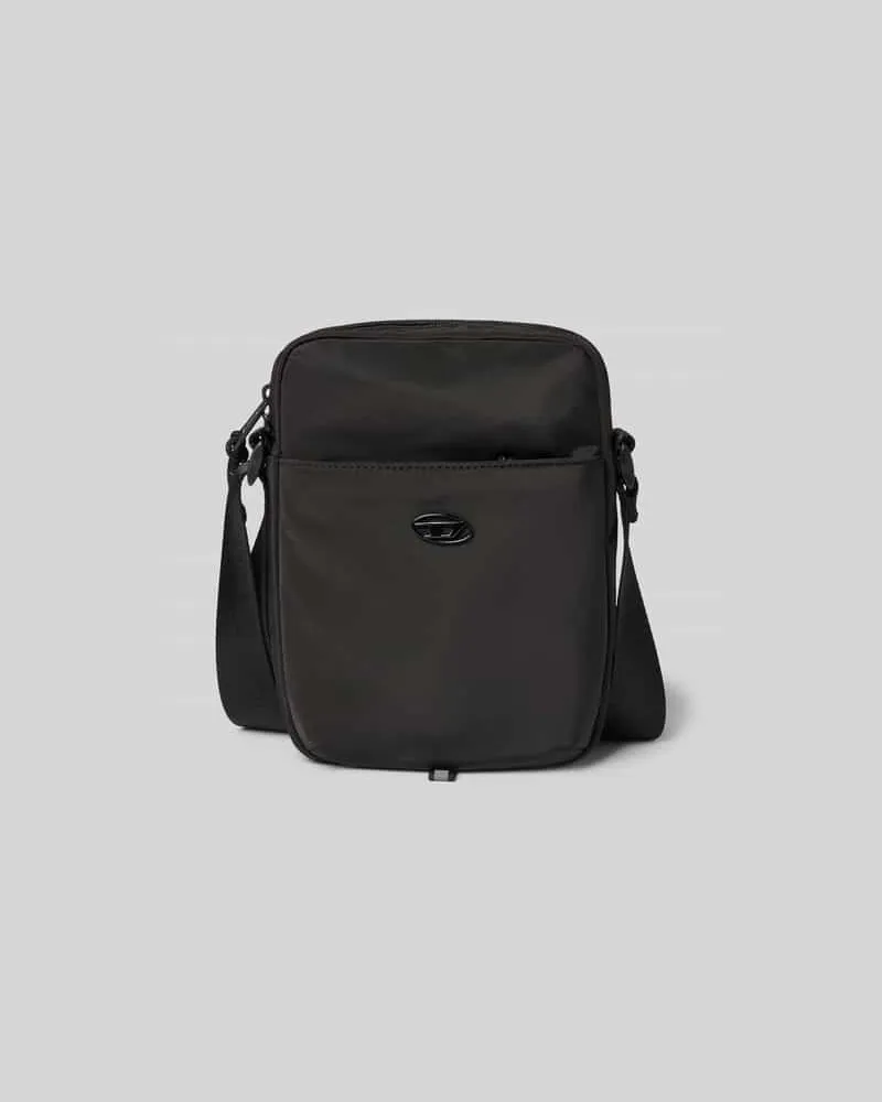 Diesel Crossbody Bag mit Logo-Applikation Black
