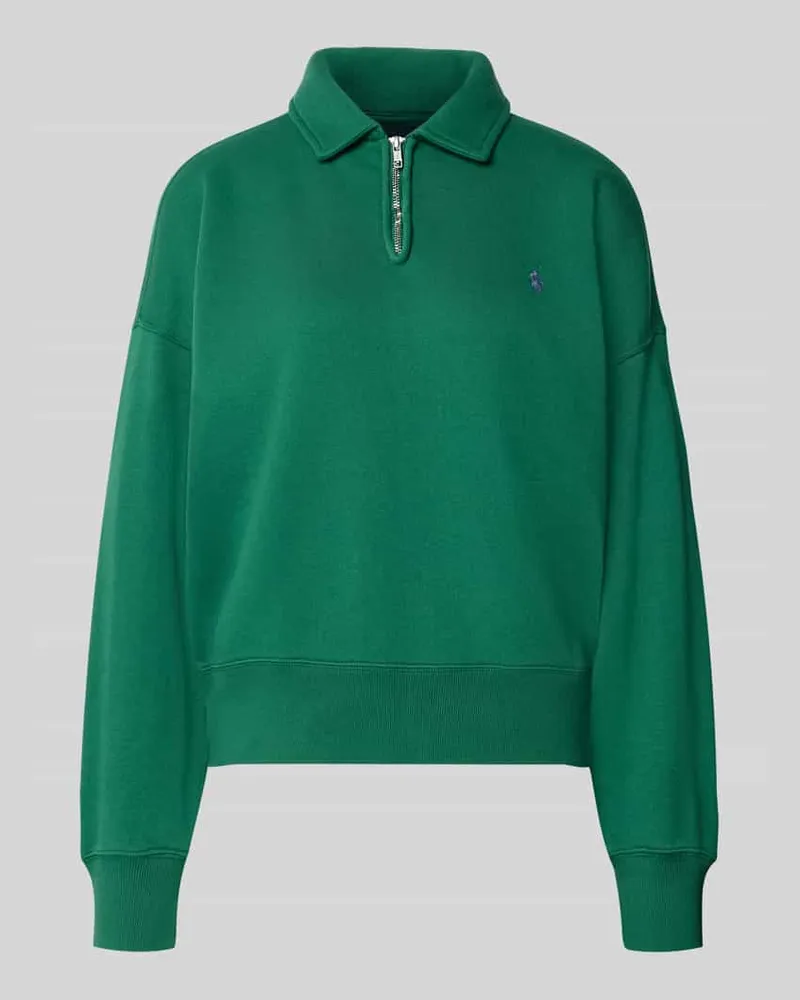 Ralph Lauren Regular Fit Pullover aus Baumwoll-Mix Gruen