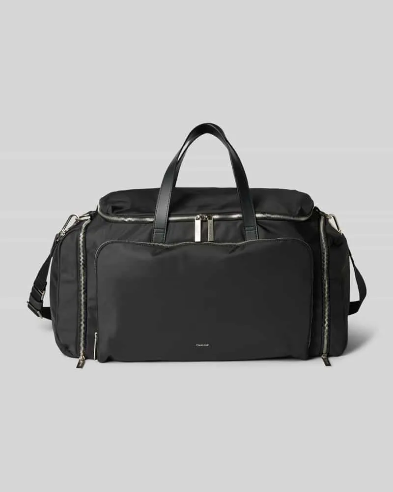 Calvin Klein Weekender mit Label-Applikation Black