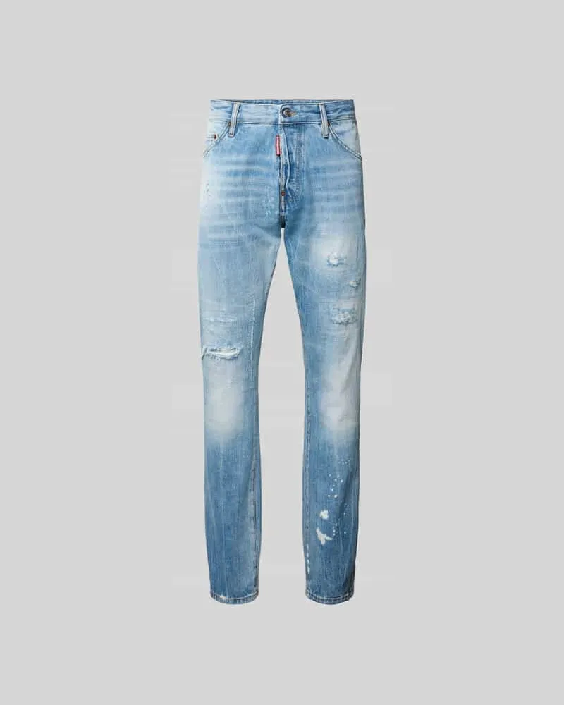 Dsquared2 Slim Fit Jeans im Used-Look Jeansblau