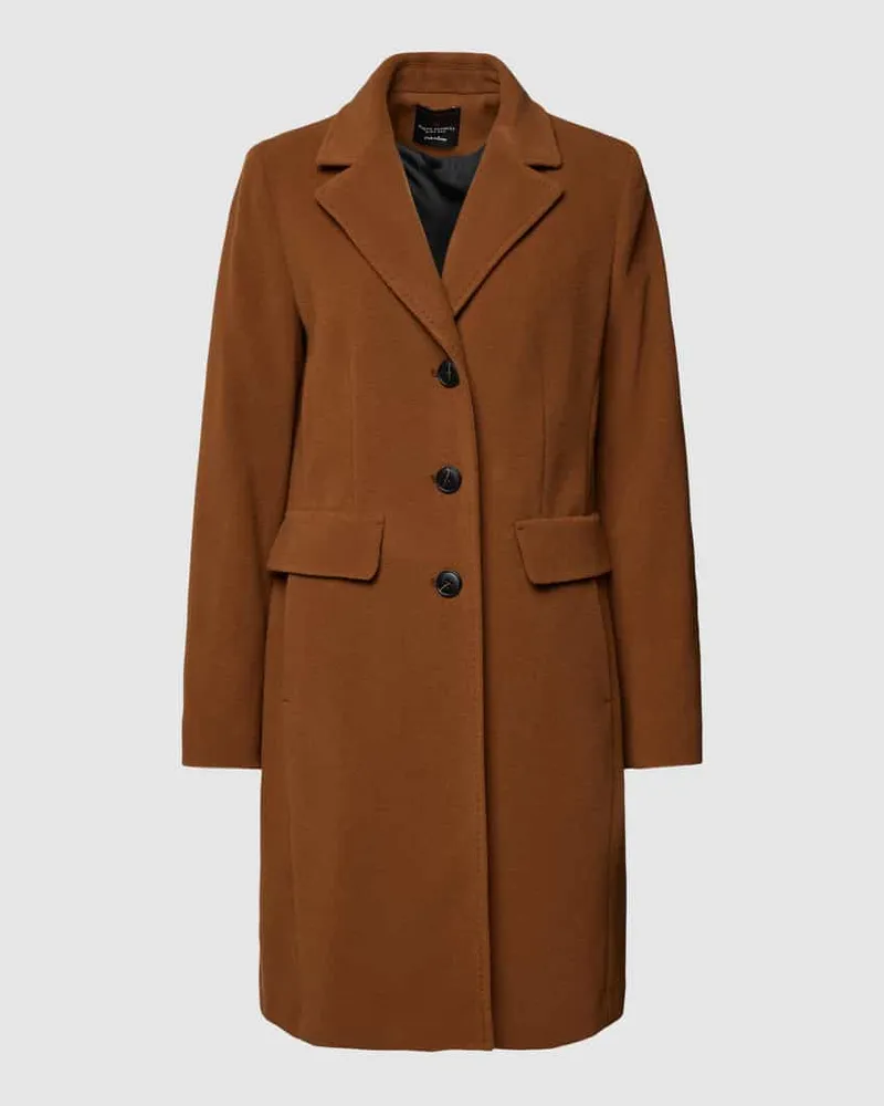 Fuchs Schmitt Wollmantel mit Kaschmir-Anteil Cognac