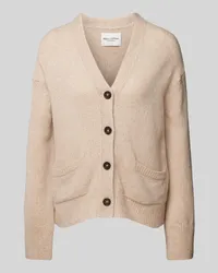 Marc O'Polo Strickjacke mit aufgesetzten Taschen Beige