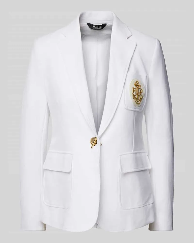Ralph Lauren Blazer mit Reverskragen Modell 'TANILE Weiss