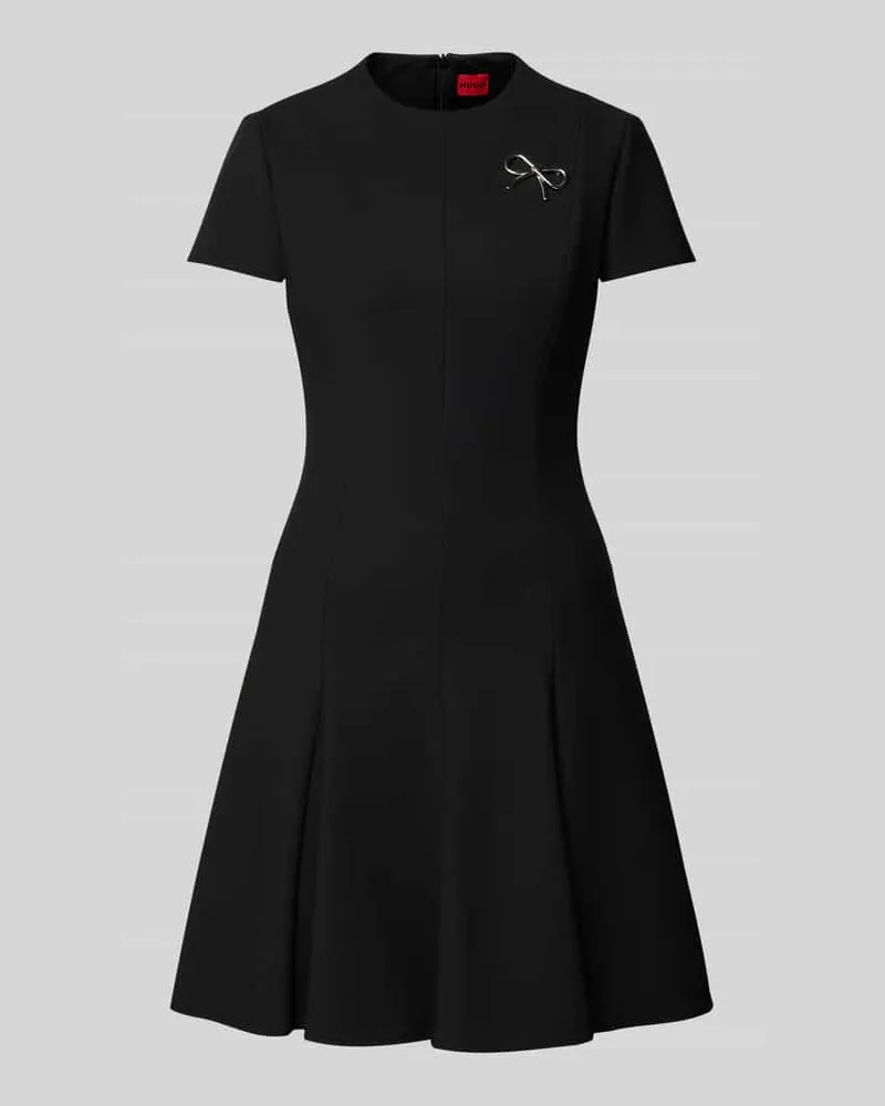HUGO BOSS Ausgestelltes Etuikleid mit Viskose-Anteil Modell 'KEJULI Black