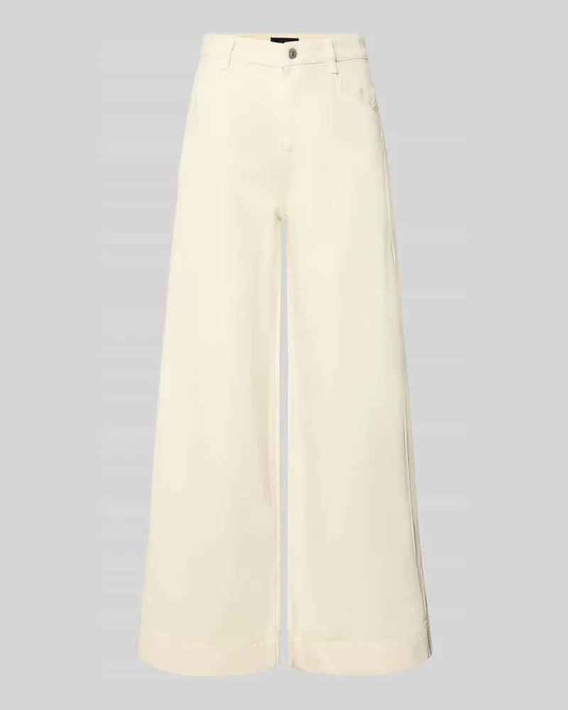 JOOP! Wide Fit Jeans mit Logo-Detail Modell 'Eila Offwhite