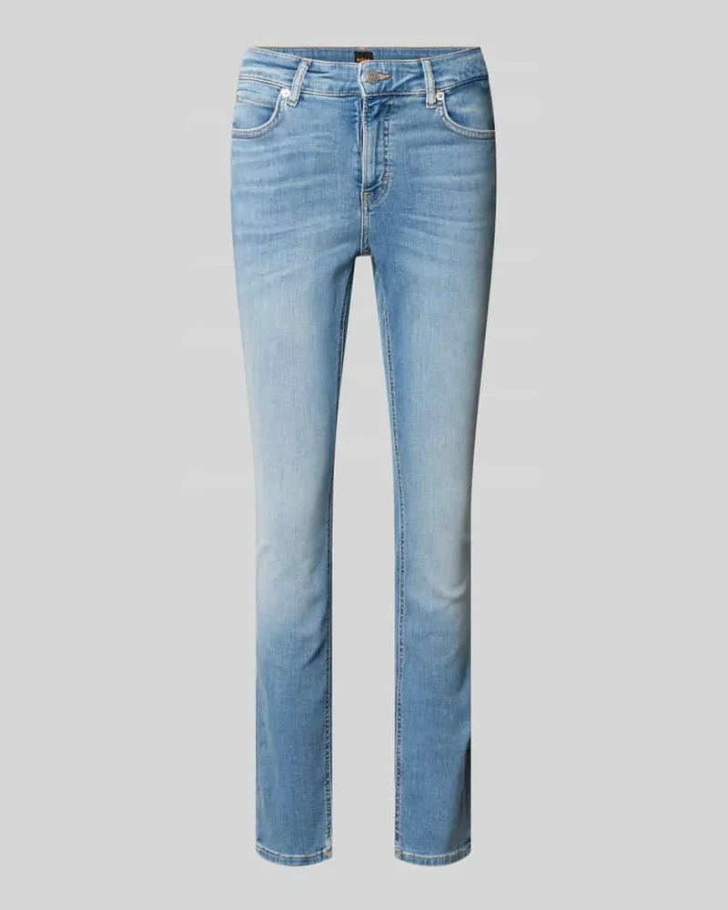 HUGO BOSS Skinny Fit Jeans mit 5-Pocket-Design Modell 'JACKIE Hellblau