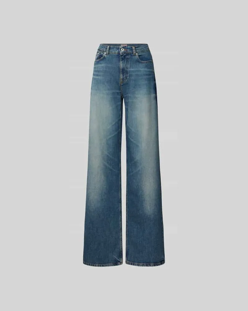 Kenzo Loose Fit Jeans mit Kontrastnähten Jeansblau