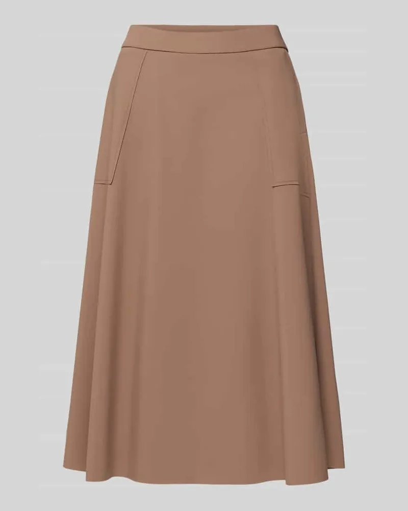 RAFFAELLO ROSSI  Midirock mit elastischem Bund Modell 'FENJA Camel