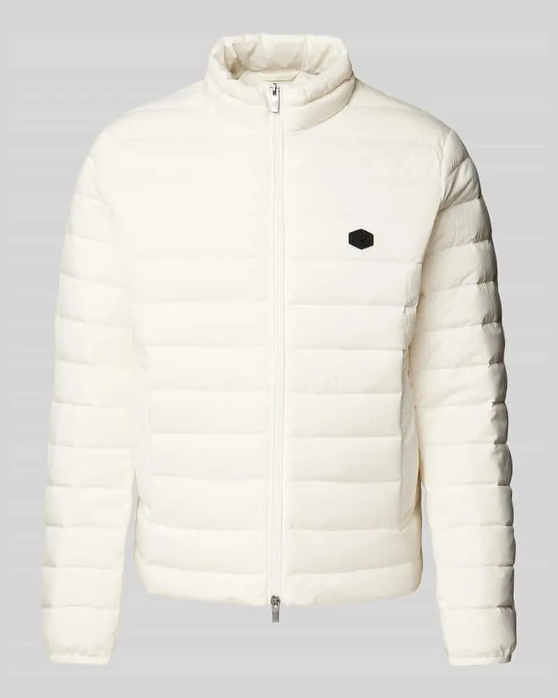 Emporio Armani Steppjacke mit Label-Patch Offwhite