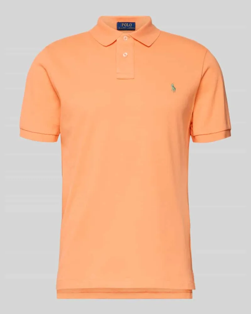 Ralph Lauren Poloshirt mit Label-Stitching Orange