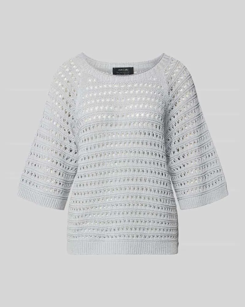 Marc Cain Strickpullover mit 1/2-Arm Silber