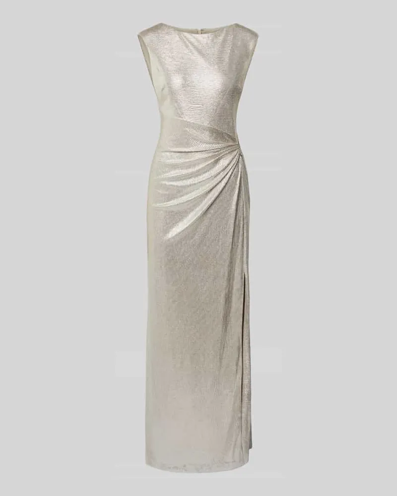 Ralph Lauren Abendkleid mit Nahtreißverschluss Modell 'ILIANNE Gold