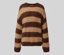 Relaxed Fit Strickpullover mit Woll-Mohair-Anteil